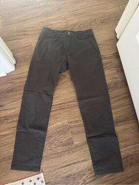 Men's Grey Slim-Fit Pants